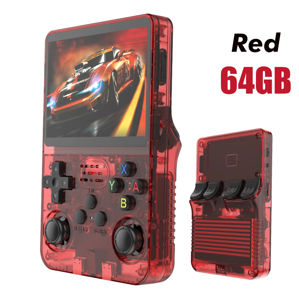 PANDORA R36S Retro Handheld Game Console 128GB – 3.5" IPS Screen, Linux System, Portable Gaming Player