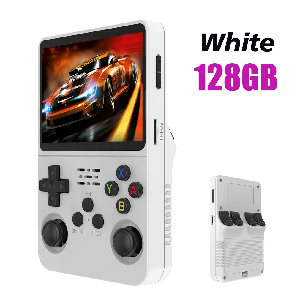 PANDORA R36S Retro Handheld Game Console 128GB – 3.5" IPS Screen, Linux System, Portable Gaming Player