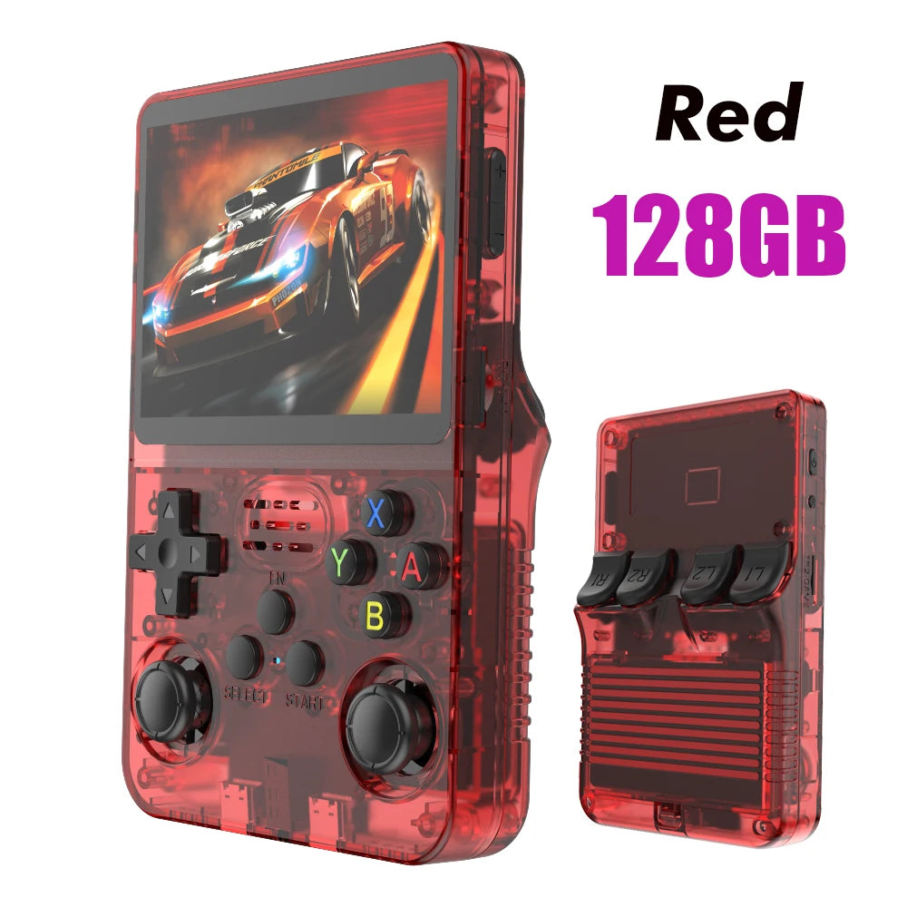 PANDORA R36S Retro Handheld Game Console 128GB – 3.5" IPS Screen, Linux System, Portable Gaming Player