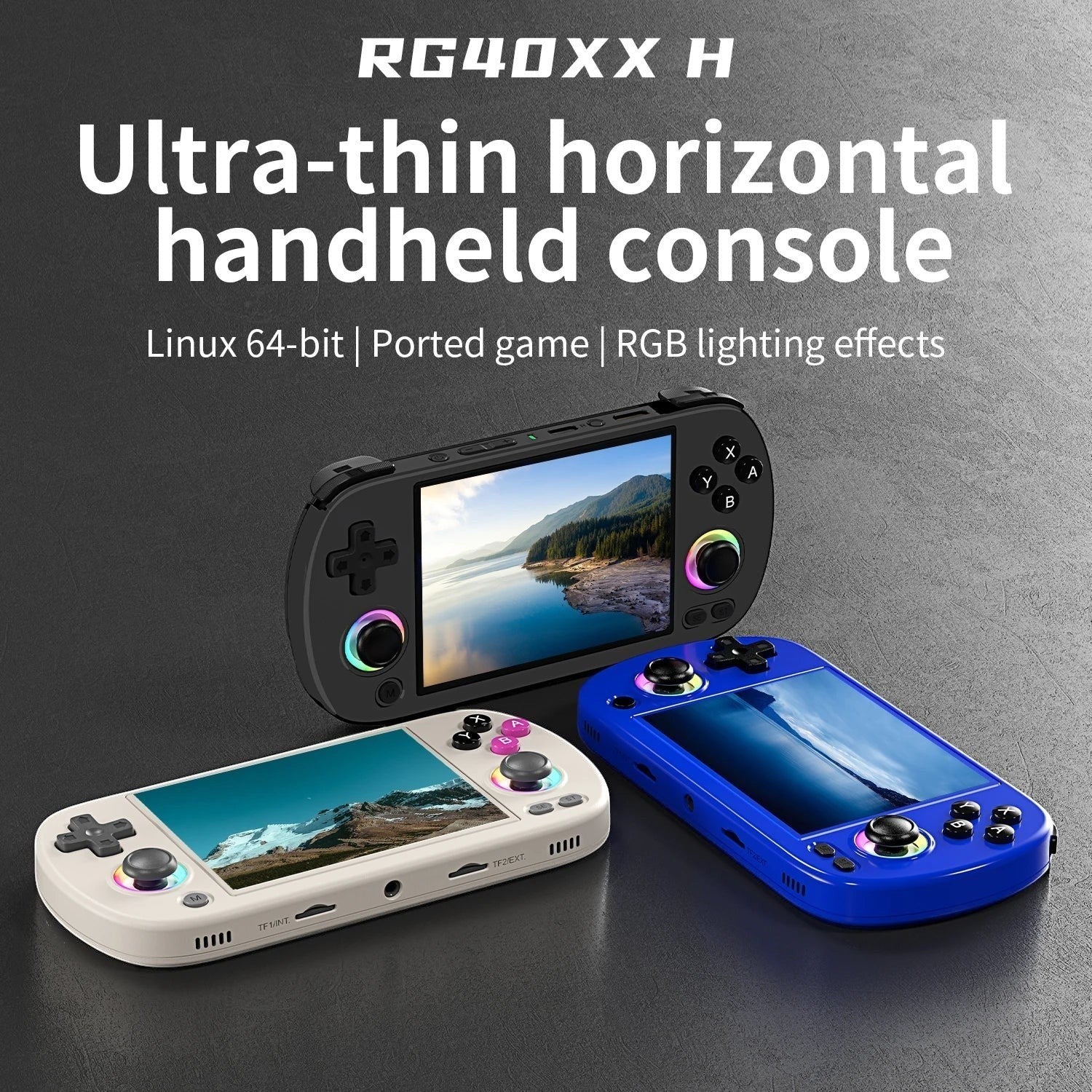 PANDORA RG40XX H Retro Handheld Game Console with 4.0" IPS Screen