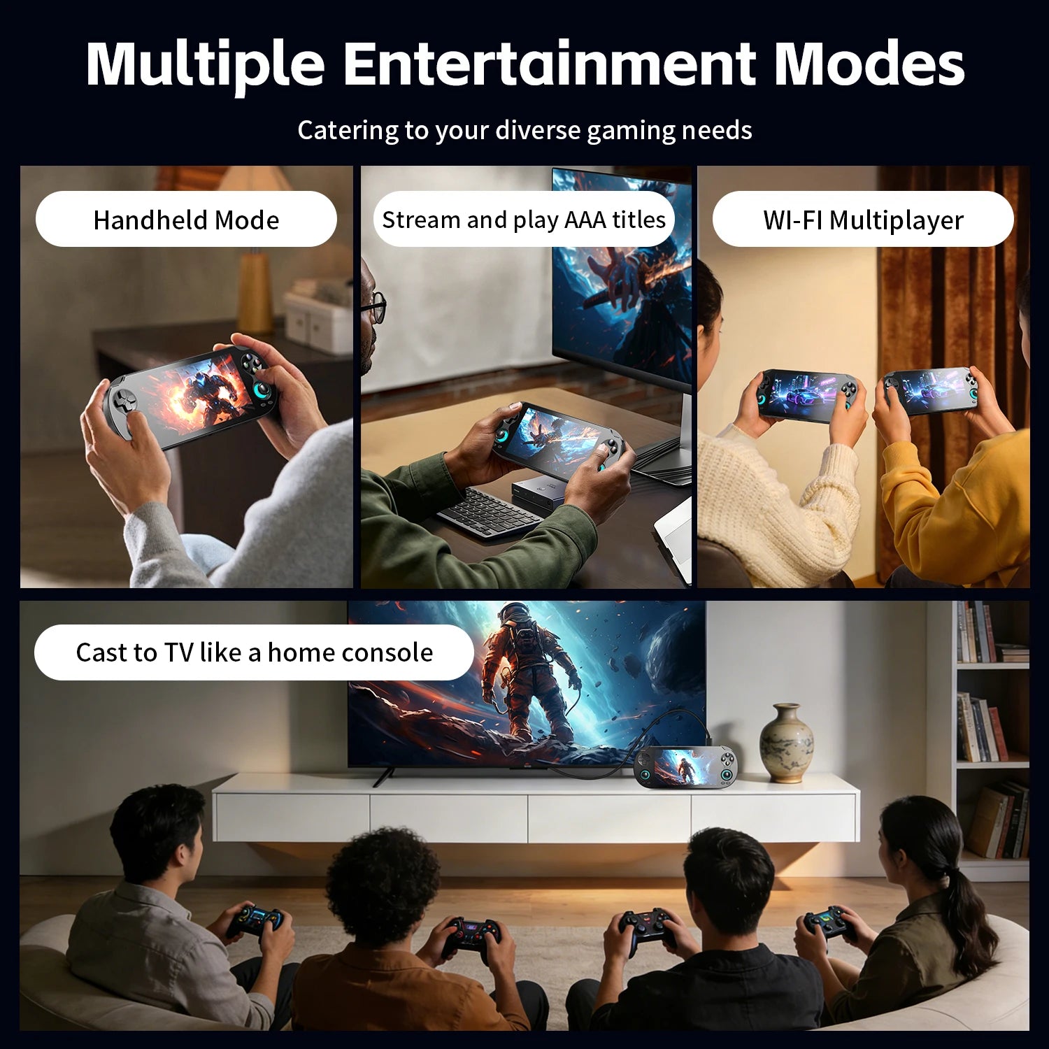 PANDORA RG VITA / RG VITA Pro Handheld Game Console IPS Touchscreen 5000mAh Video Gaming Player Supports AI Streaming RixelHK