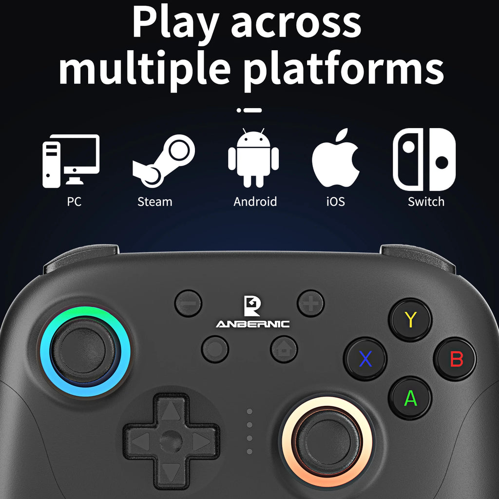 PANDORA RG P01 Wired Wireless Bluetooth Games Controller RGB Hall Effect Joystick XBOX Game Gamepad for PC Android IOS Steam