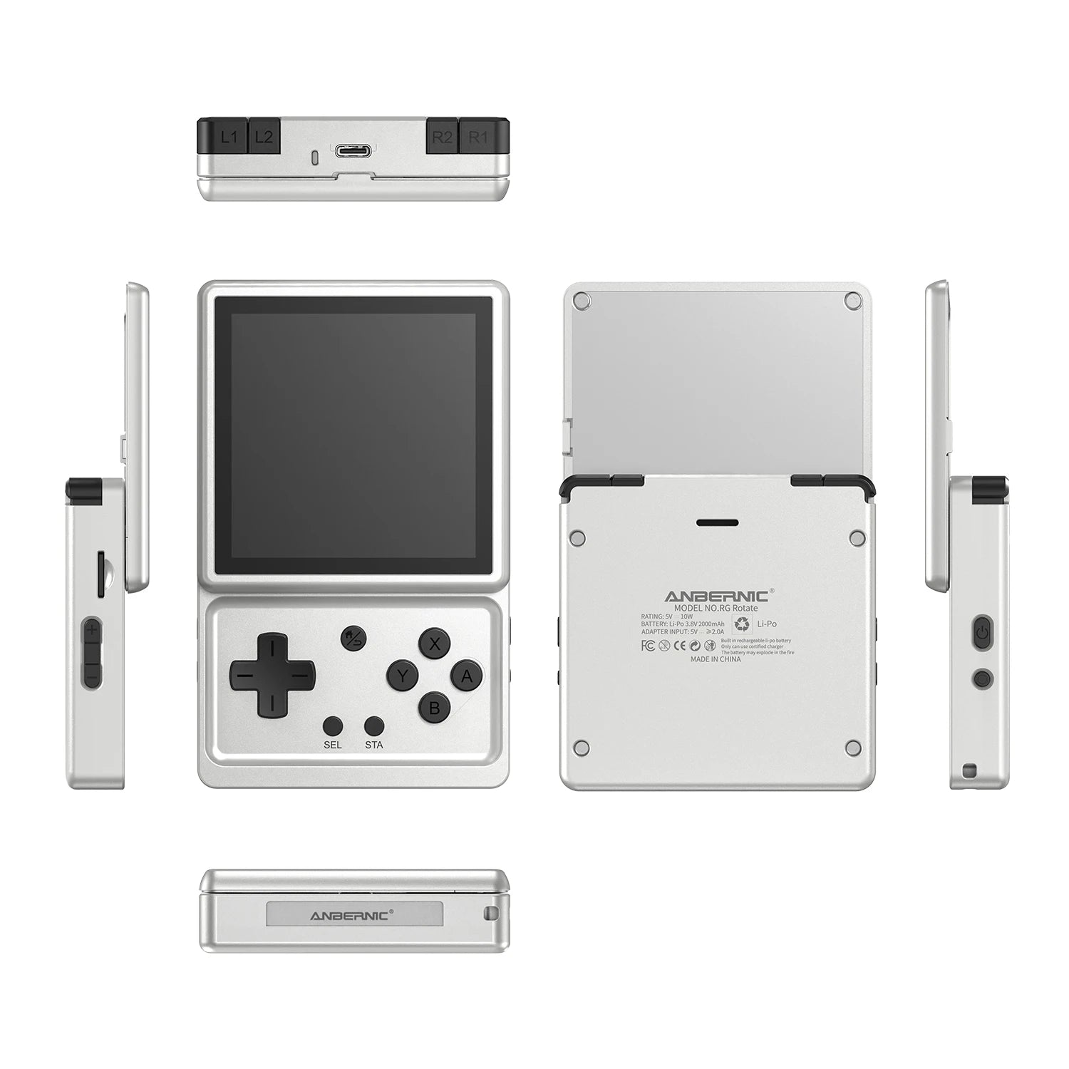 PANDORA RG Rotate Handheld Game Console – 3.5" Swivel Screen, Android, WiFi