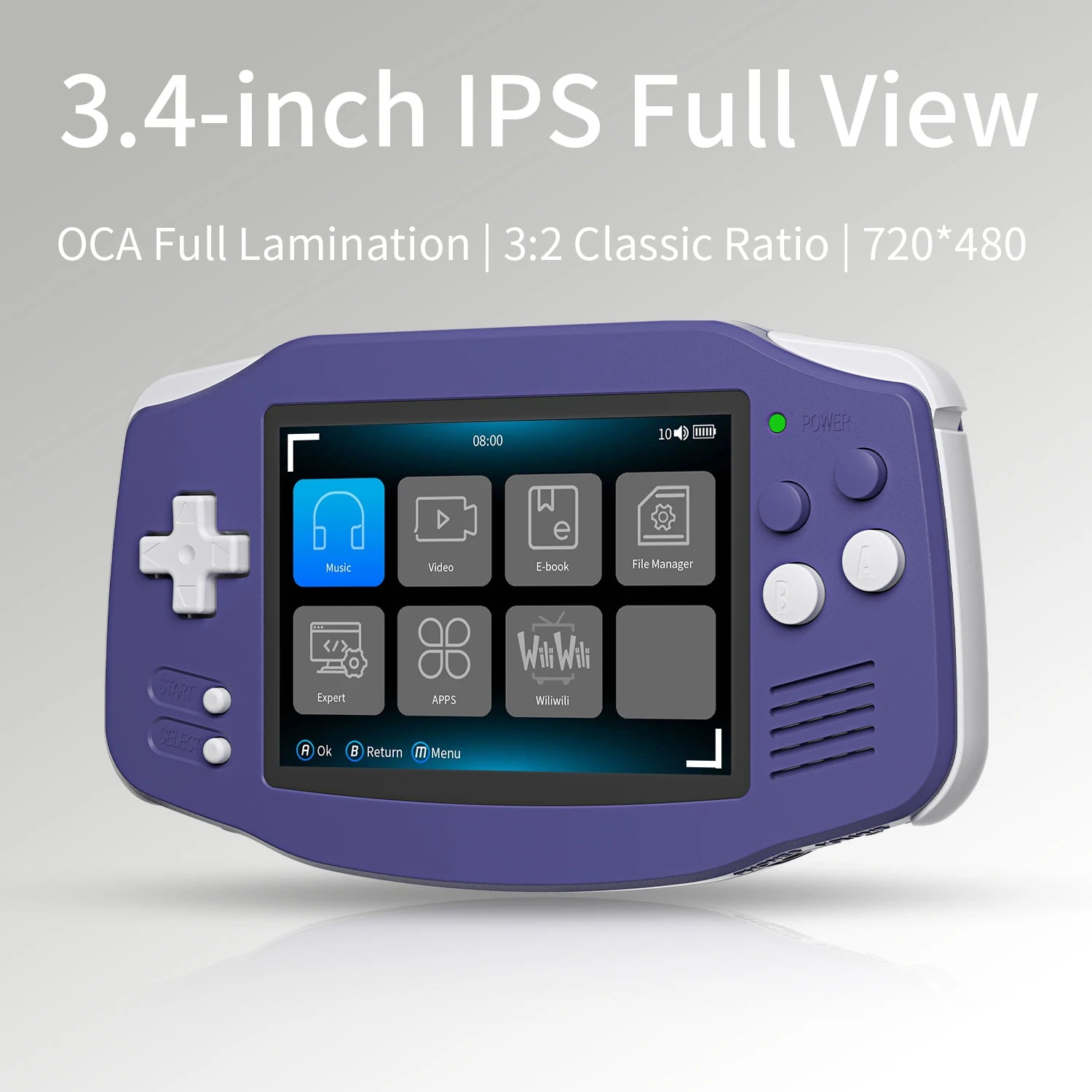 PANDORA RG34XX Handheld Game Console – 3.4" IPS Screen, Linux, WiFi & Bluetooth