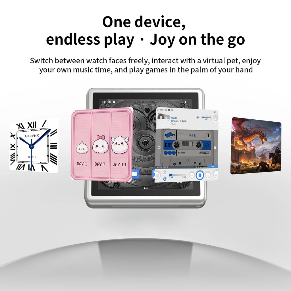 PANDORA RG Rotate Handheld Game Console – 3.5" Swivel Screen, Android, WiFi