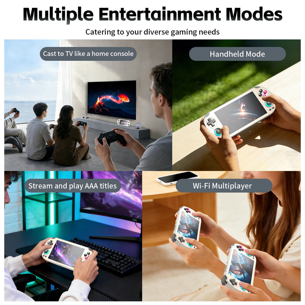 PANDORA RG VITA / RG VITA Pro Handheld Game Console IPS Touchscreen 5000mAh Video Gaming Player Supports AI Streaming RixelHK