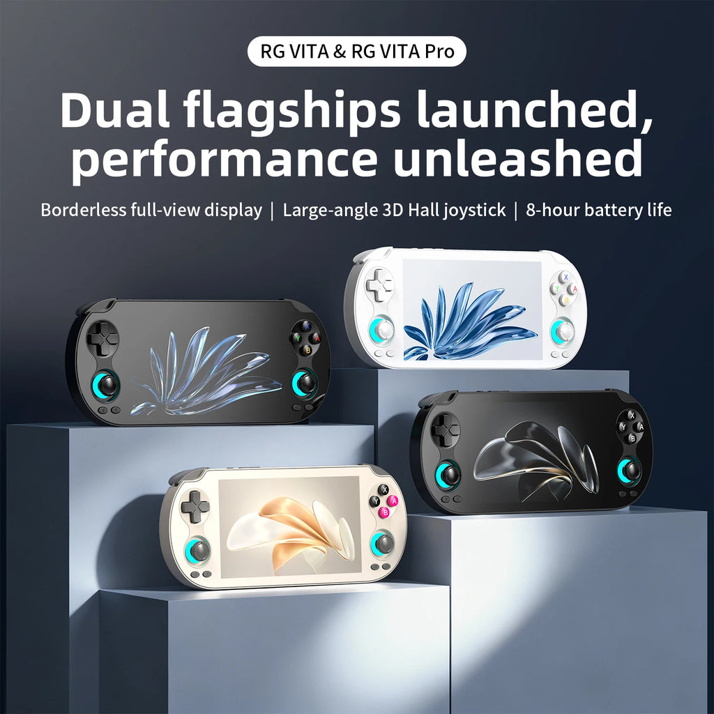 PANDORA RG VITA / RG VITA Pro Handheld Game Console IPS Touchscreen 5000mAh Video Gaming Player Supports AI Streaming RixelHK