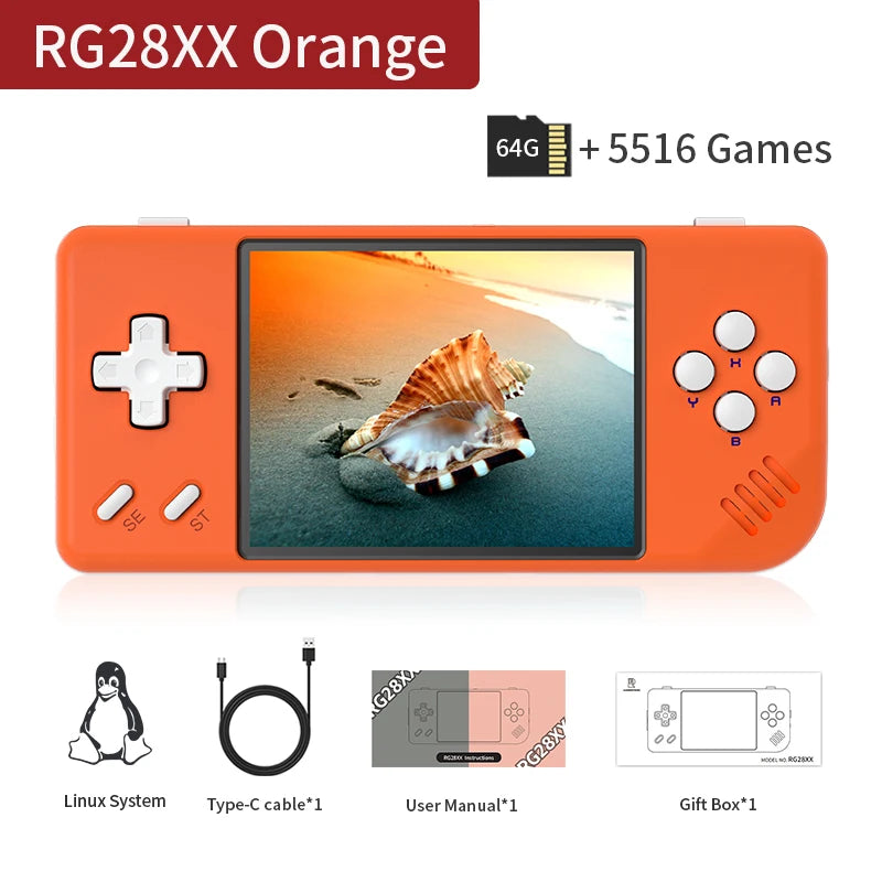 PANDORA RG28XX Retro Handheld Game Console with 2.83" IPS Screen & HDMI