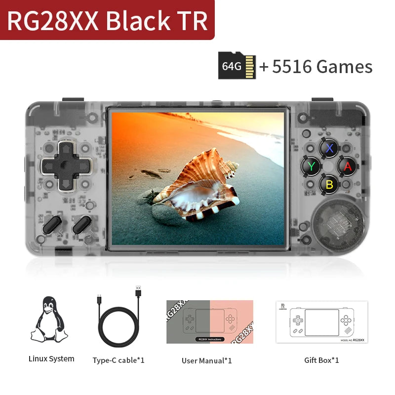 PANDORA RG28XX Retro Handheld Game Console with 2.83" IPS Screen & HDMI