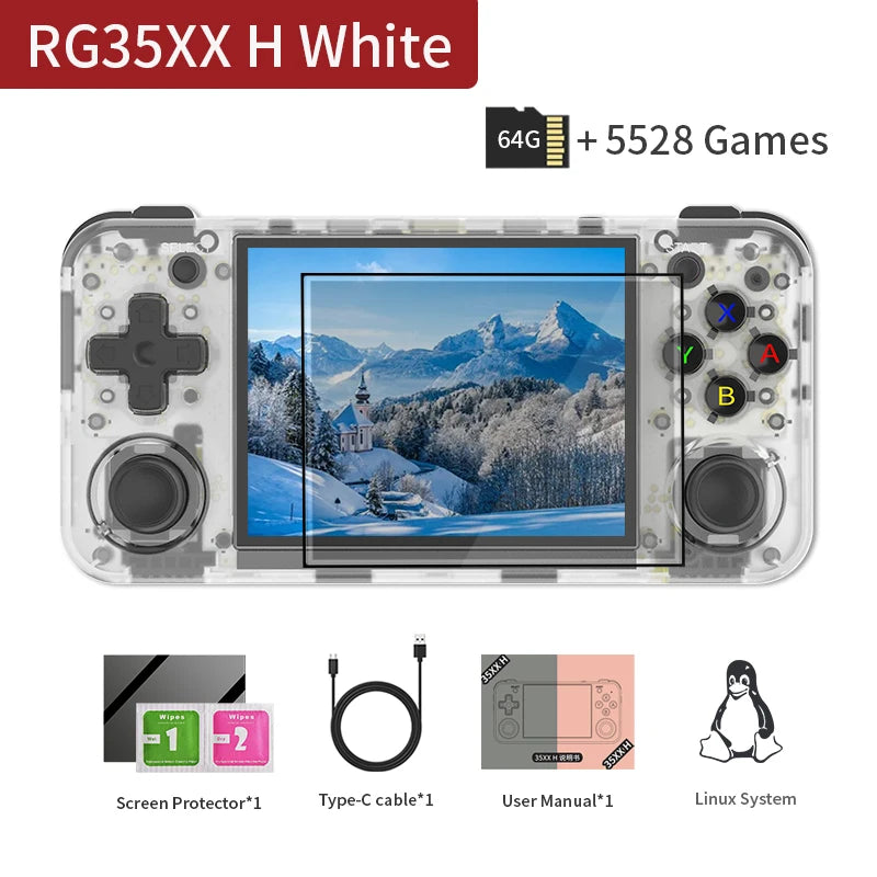 PANDORA RG35XX H Retro Handheld Game Console with 3.5" IPS Screen