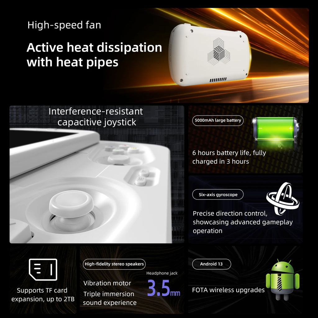 PANDORA RG Slide Handheld Game Console – 4.7" LTPS Display, Android, WiFi