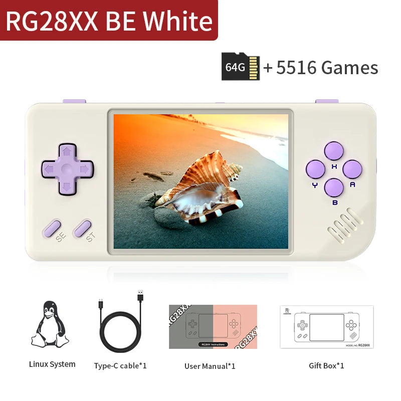 PANDORA RG28XX Retro Handheld Game Console with 2.83" IPS Screen & HDMI