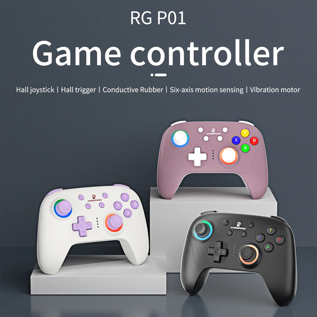 PANDORA RG P01 Wired Wireless Bluetooth Games Controller RGB Hall Effect Joystick XBOX Game Gamepad for PC Android IOS Steam