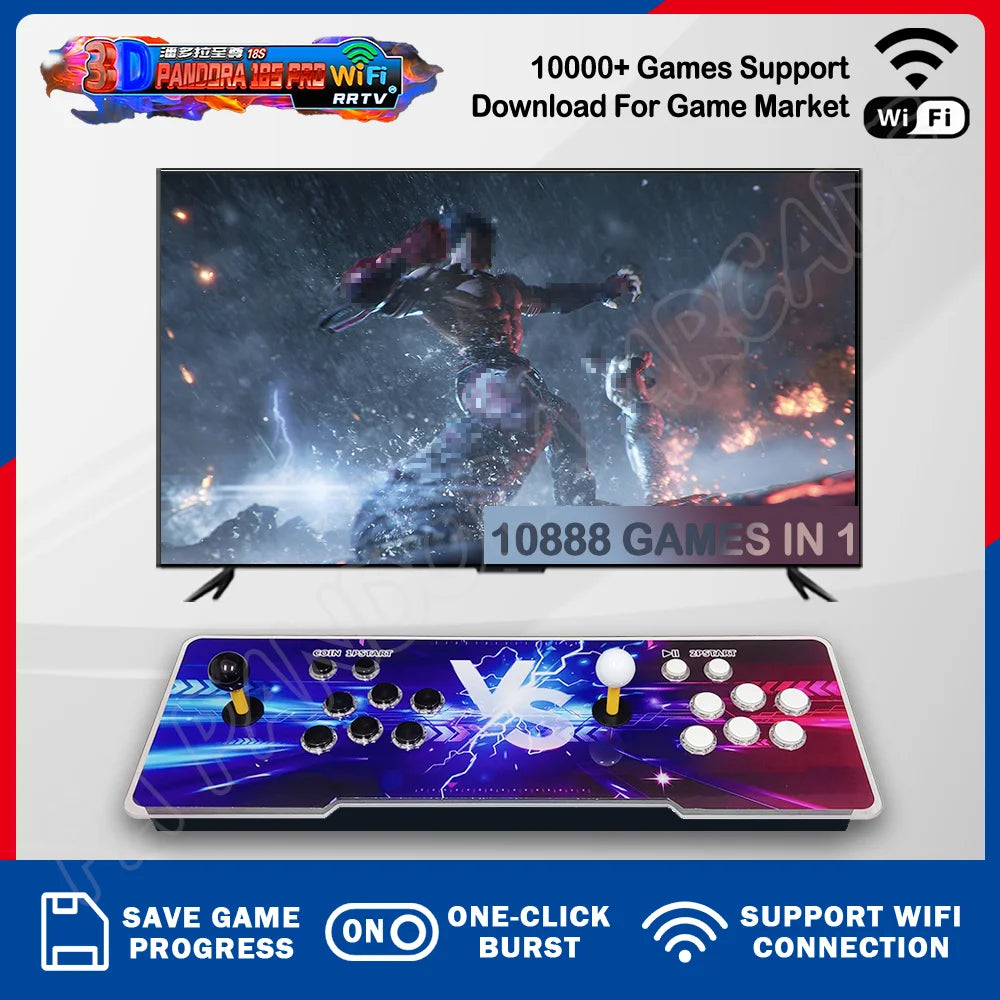 Pandora Retro Arcade Game Console with WiFi & 4 Player Support