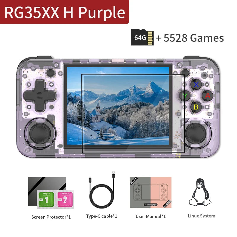 PANDORA RG35XX H Retro Handheld Game Console with 3.5" IPS Screen