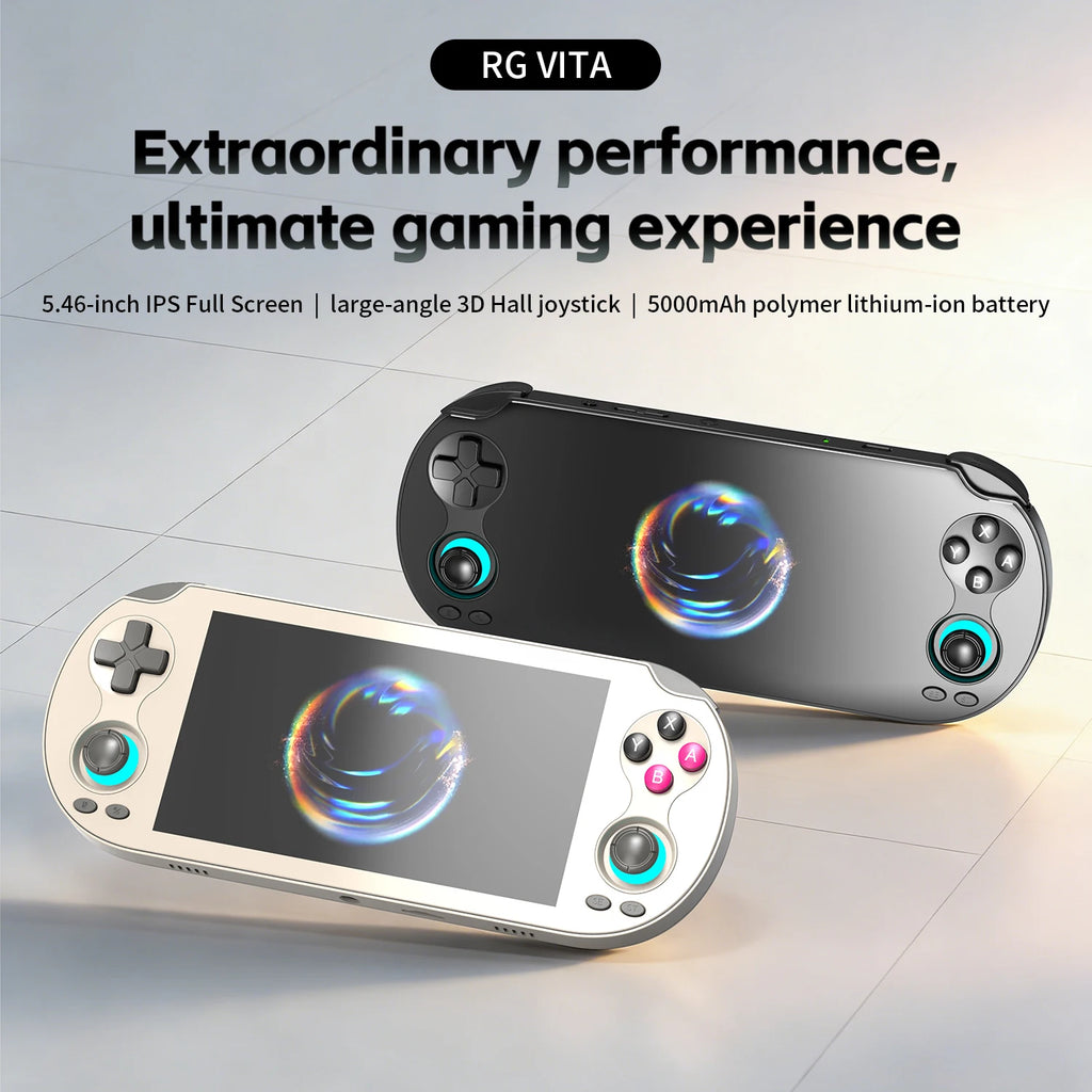 PANDORA RG VITA / RG VITA Pro Handheld Game Console IPS Touchscreen 5000mAh Video Gaming Player Supports AI Streaming RixelHK