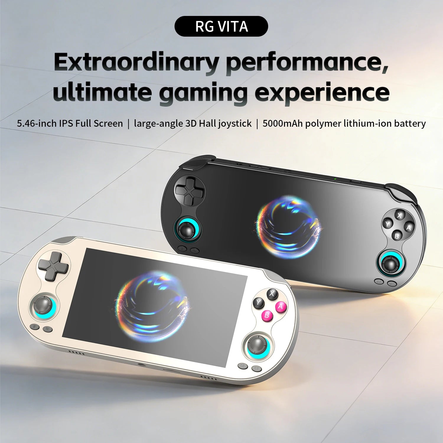 PANDORA RG VITA / RG VITA Pro Handheld Game Console IPS Touchscreen 5000mAh Video Gaming Player Supports AI Streaming RixelHK